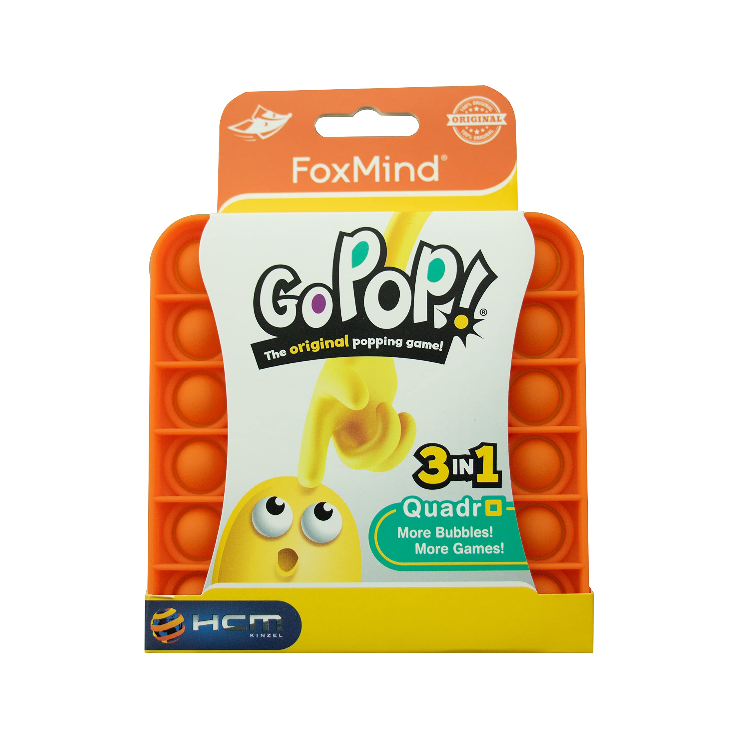 GoPop! Gioco Bubble Pop Intelligente - Antistress In Silicone Rosa - HCM Kinzel