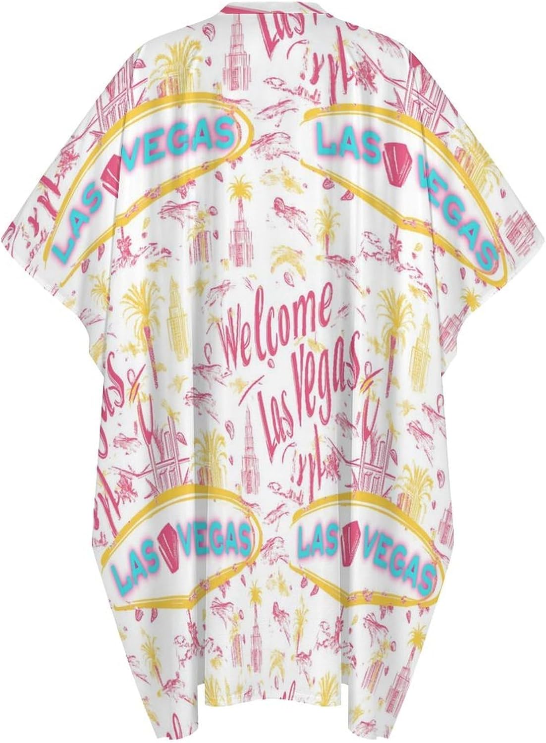 Welcome Las Vegas Men's Kaftan Thobe V-Neck Long Gown Loose Robe