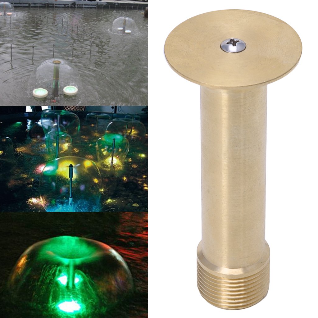 Ugello per Fontana, 1/2" DN15 3/4" DN20 per laghetto in Ottone Ugello per Fontana emisferico Testa di spruzzo per laghetto