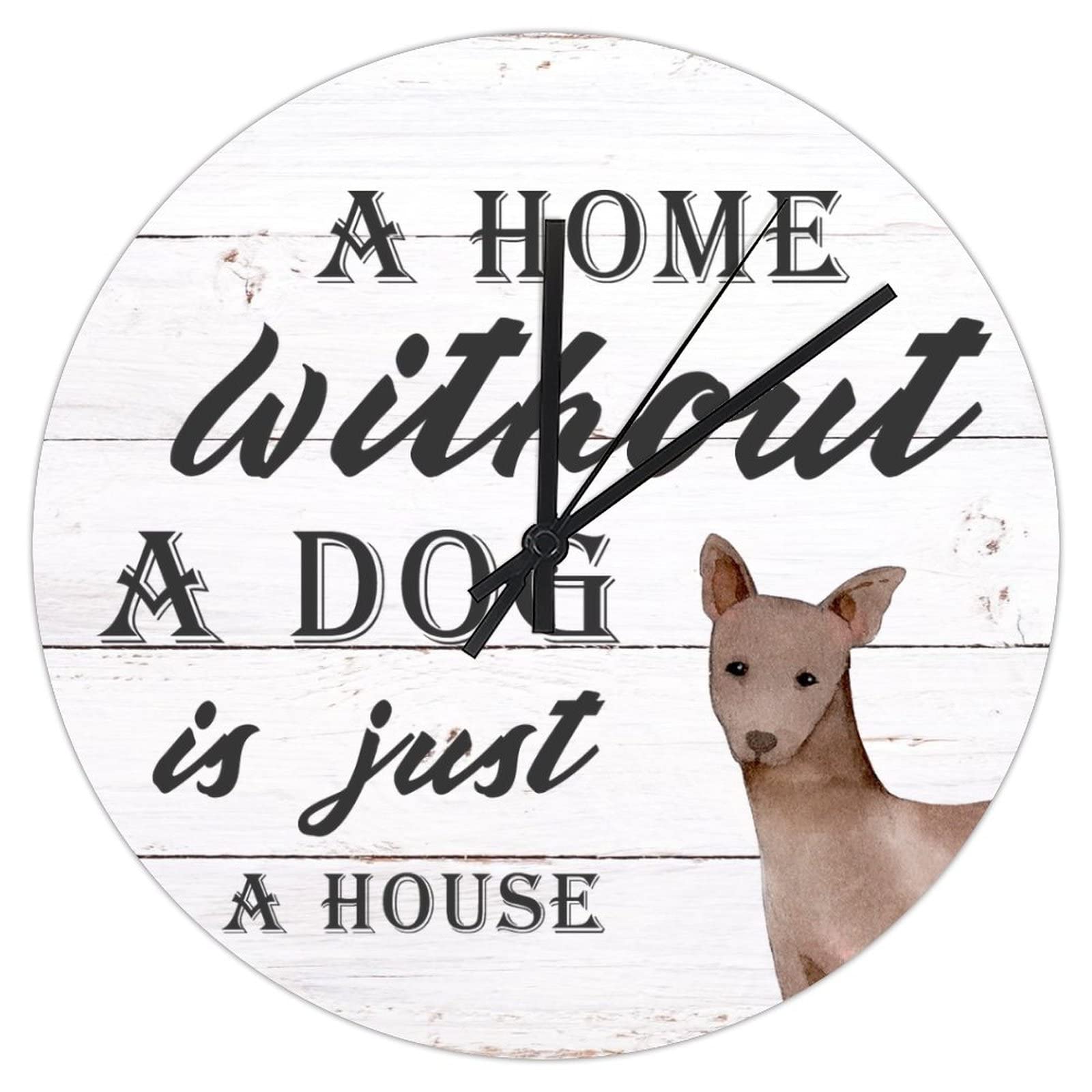 Horloge murale chien en PVC 30,5 cm pour salon et cuisine