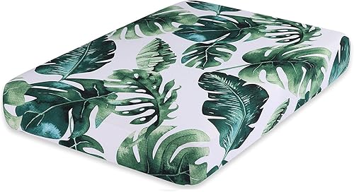 Miniatura 127 de hyha Fundas de cojín de sofá estampadas, fundas de sofá florales lavables para sofá de 3 cojines, fundas de cojín elásticas con patrón de Rojo y