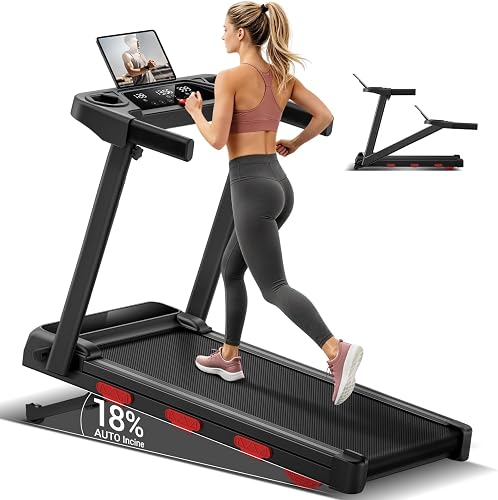 CURSOR 15% Cinta de Correr Plegable con Inclinación 12KM/H, Cinta de Andar Plegable 3.0HP, Caminadora Electrica para Casa con LED Táctil, Sistema Amortiguador, Entrenamiento en Silencio, 136KG