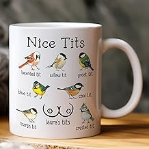 Personalized Nice Tits Ceramic Mug Exchange Gift For Coworkers Work Bestie Boss for Friends Funny Coffee Cup Gift for Men Women Mug on Christmas Birthday