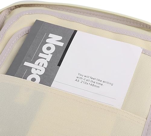 Miniatura 5 de Bolsa de documentos A4, carpeta de archivos A4, organizador de cartera multifuncional con cremallera, bolsa de viaje para iPad, teléfonos,