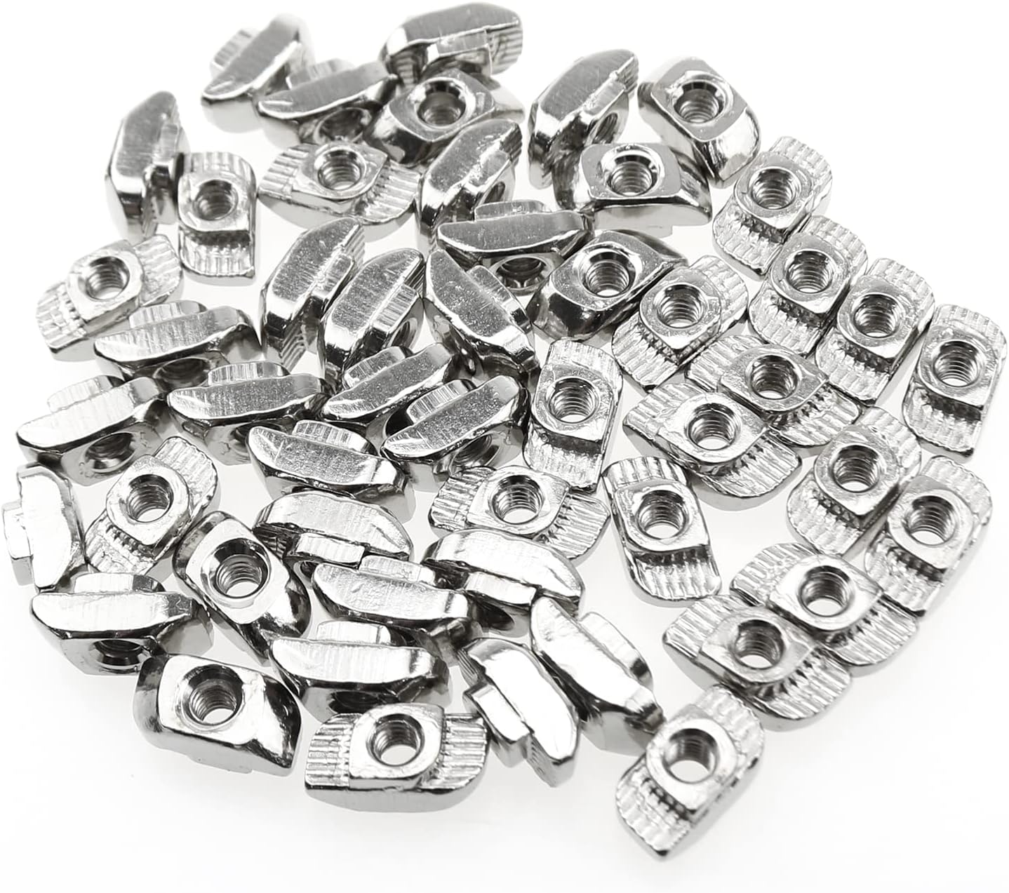 T Nut LUORNG 50pcs 3030 Series M4 T-Nuts Sliding T Nut Hammer Sliding Head 3D Printer Parts Fastener Connector for 3030 Aluminum Profile