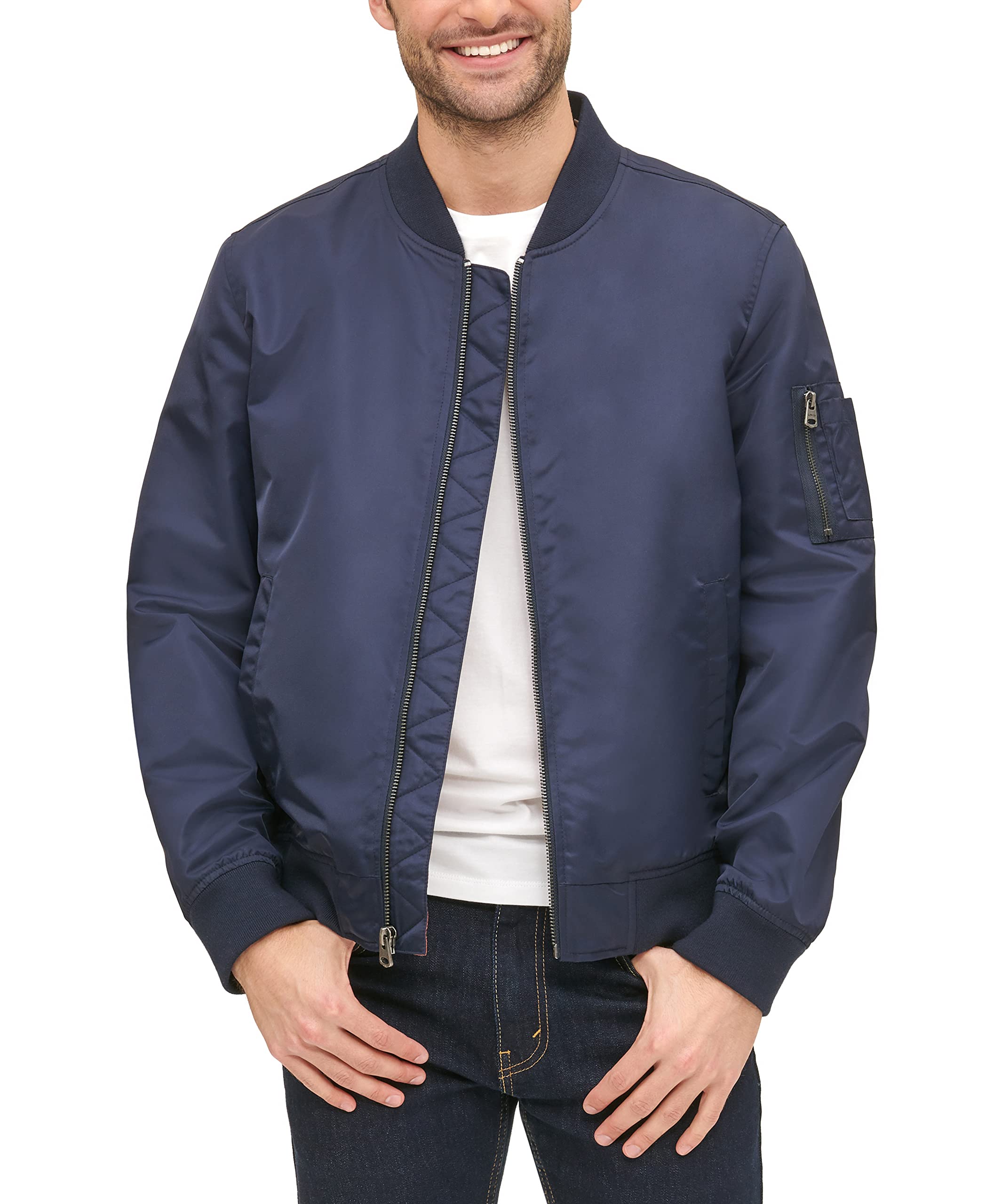 Levi's Men's Ma-1 Flight Lightweight Zip-up Bomber Jacket Varsity