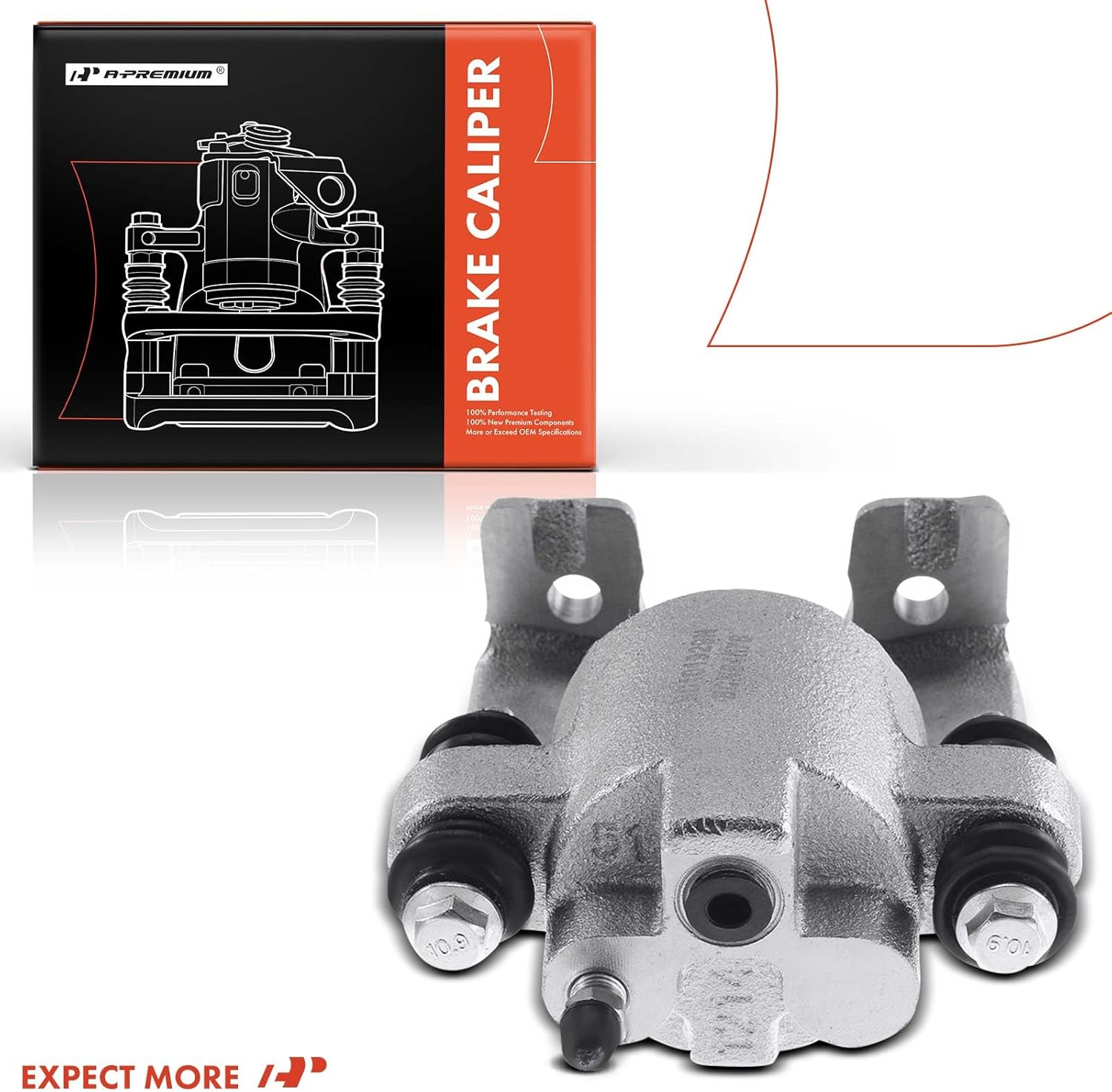 A-Premium Disc Brake Caliper Assembly Compatible with Ford and Lincoln Models - Expedition 1997-2002, F-250 1997-1999, F-150 1999-2003, Blackwood 2002, Navigator 1998-2002, Town Car - Rear Side