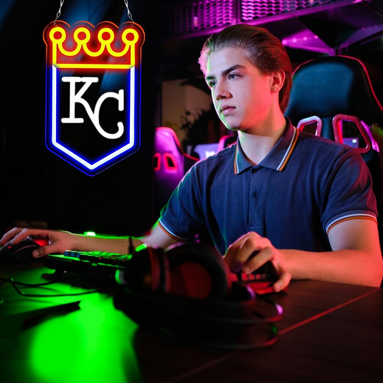 Balanar Baseball Team Logo Neon Sign for Wall Decor,Dimmable Baseball LED Lights Signs for Bar Man Cave Bedroom Home Bar Shop Pub Bistro Party Hotel Game Room Decor Gifts - Image 6