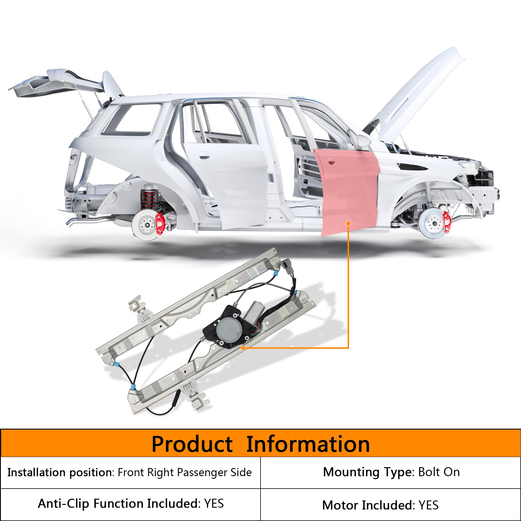 Amazon.co.jp: HXHAUTO パワーウィンドウレギュレーター