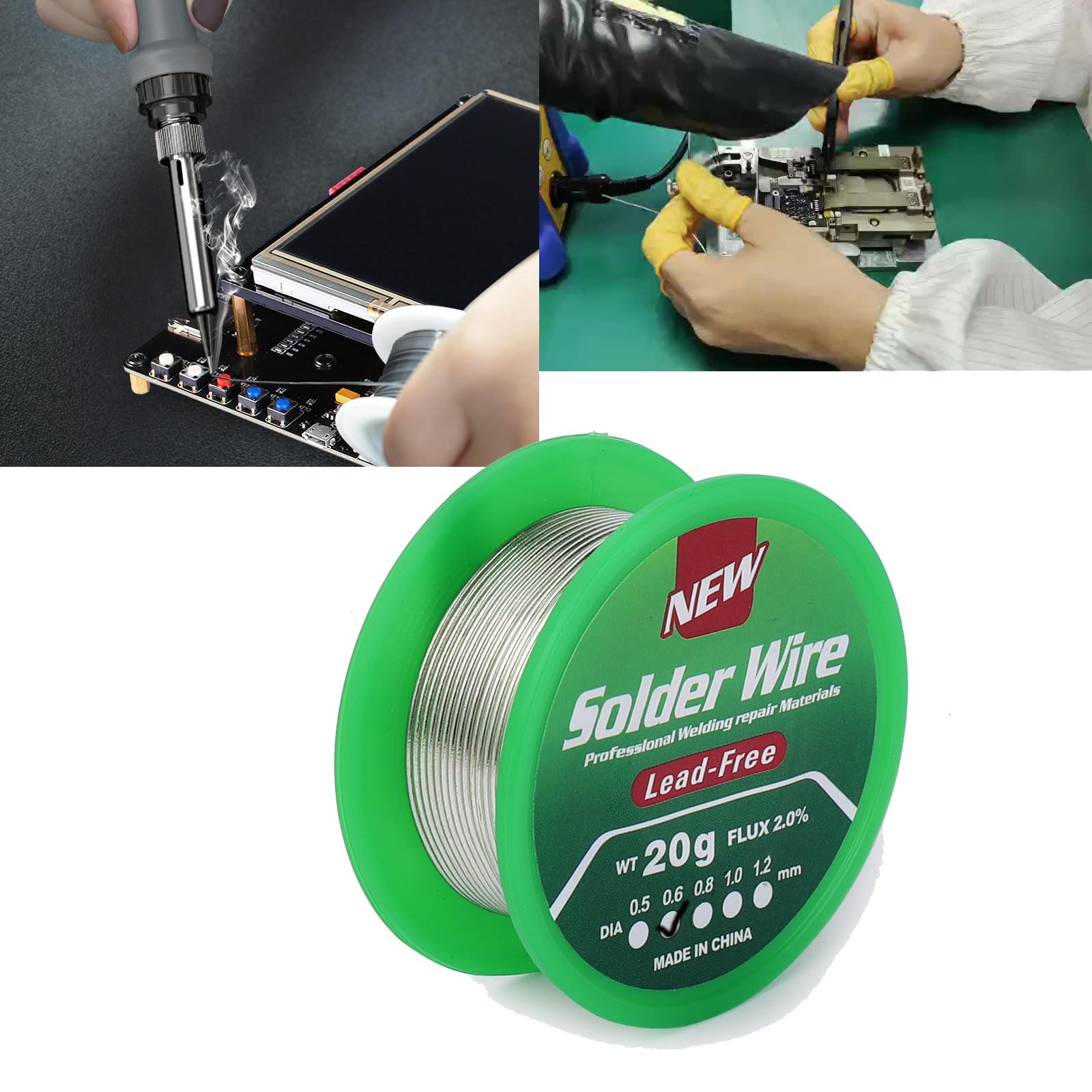 Balala Filo Di Saldatura Senza Piombo Sn99.3/Cu0.7 – 20g 0.8mm Con Anima Di Colofonia Per Elettronica