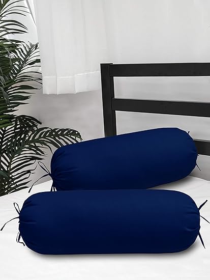 navy blue bolster cushion
