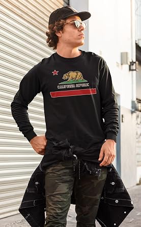 California Republic Bear Flag Golden State T-Shirt Adult T-Shirt