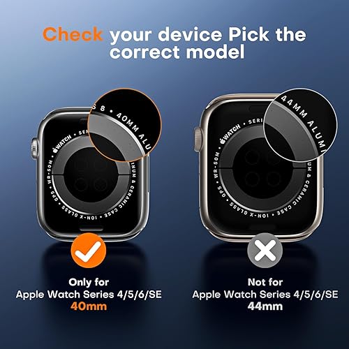 Miniatura 3 de TOCOL 6 Pack Screen Protectors for Apple Watch SE (2nd Gen)/6/5/4 40 mm, Bubble-Free Scratch Resistant HD Transparent Soft TPU Screen Protector Film