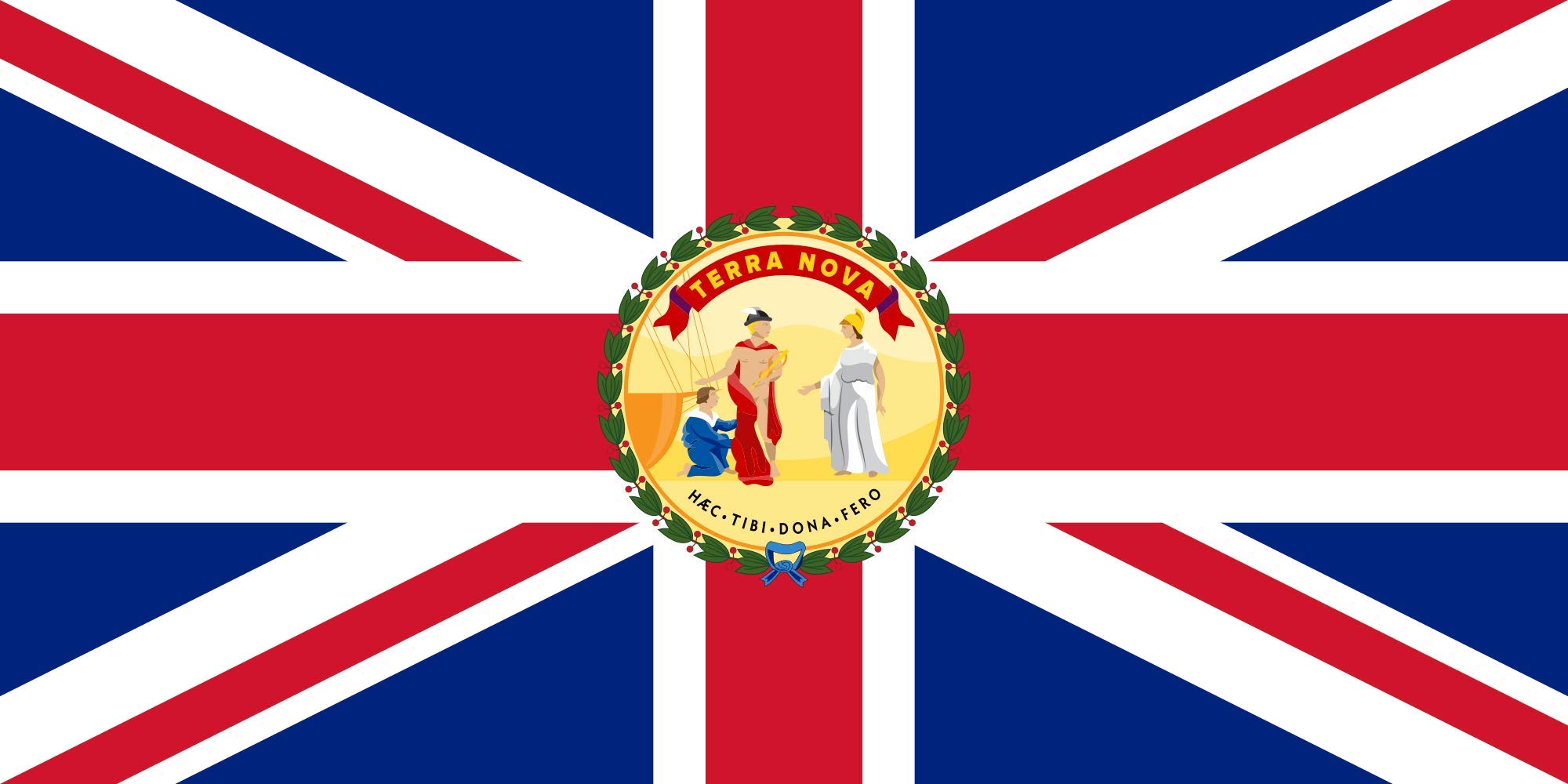 Drapeau Terre-Neuve Gouverneur 1904-1949 grand pavillon historique pour mât
