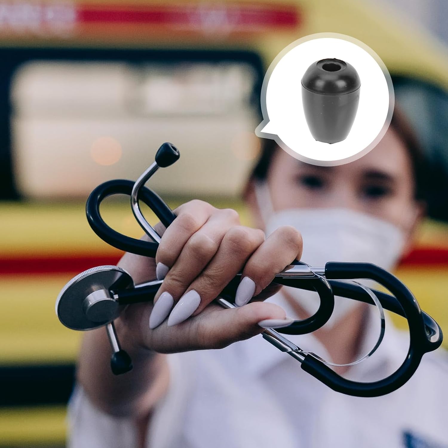 10 Pairs Silicone Replacement Earbuds for Stethoscopes Soft Comfortable Eartips for Use Lightweight Design for Hospital and Clinic Supplies