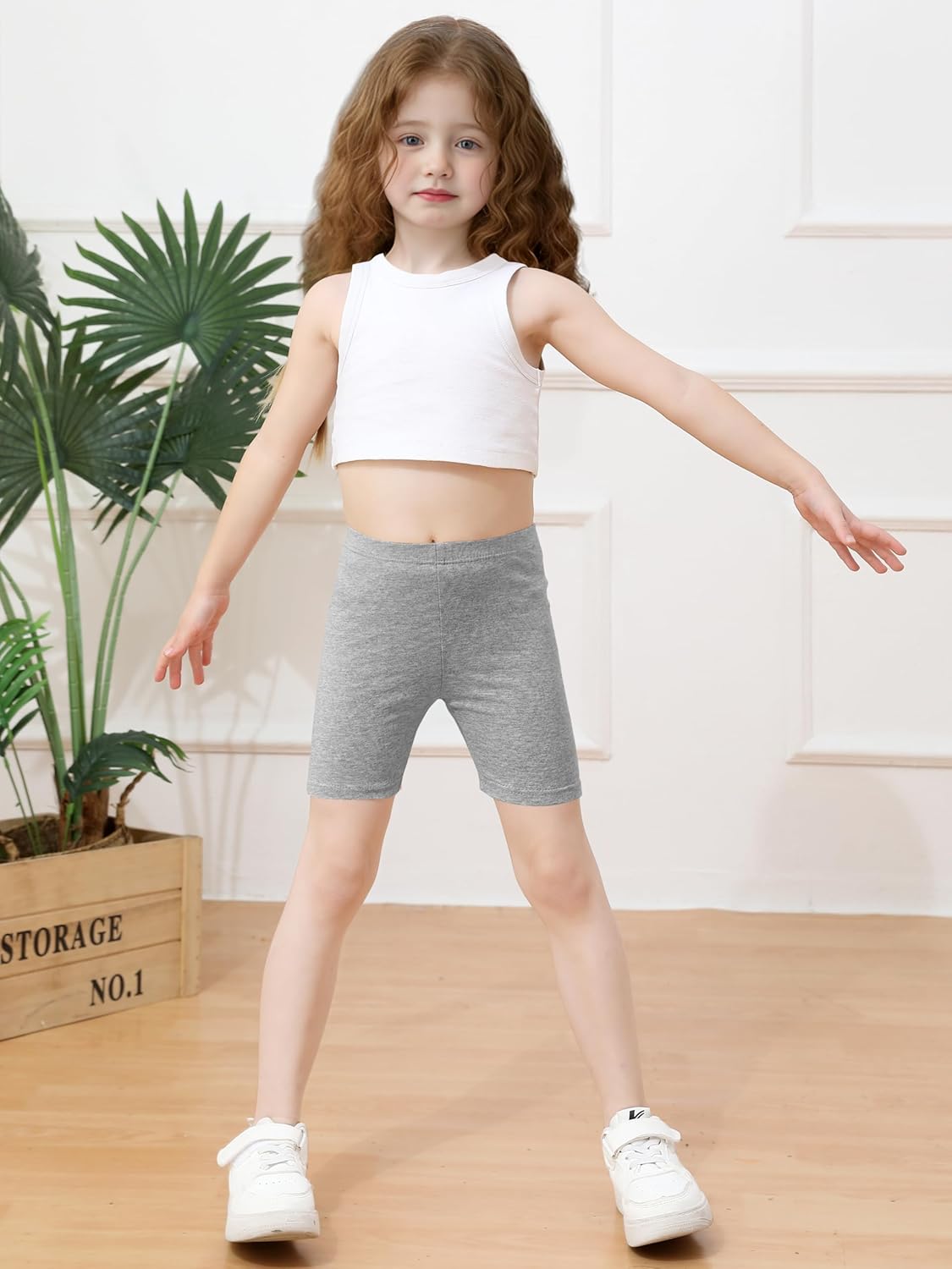 Poroka 6 Pack Baby and Toddler Girls Bike Shorts Soft Girls Summer Dancewear Shorts Solid Tumbling Safety Short for Kids - Image 2