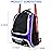 WOLT | Youth Baseball Backpack Bag for Baseball, Softball & T-Ball Equipment & Gear, Youth Boys and Adults, with Holder for Bat, Helmet, Glove, & Shoes Compartment & Fence Hook