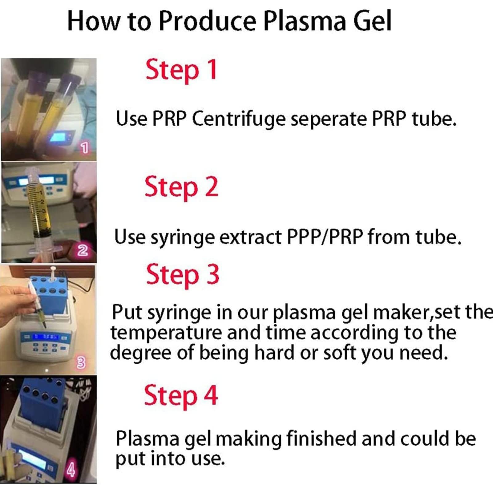 Mini Prp Gel Maker Heizung Kühlung Plasma Gel Maker Bio Filler Maschine, 12 x 10 ml Heizung Kühlung Ppp Bio Filler Maker Bio Filler Plasma Gel,OnlyHeater-12x10ml