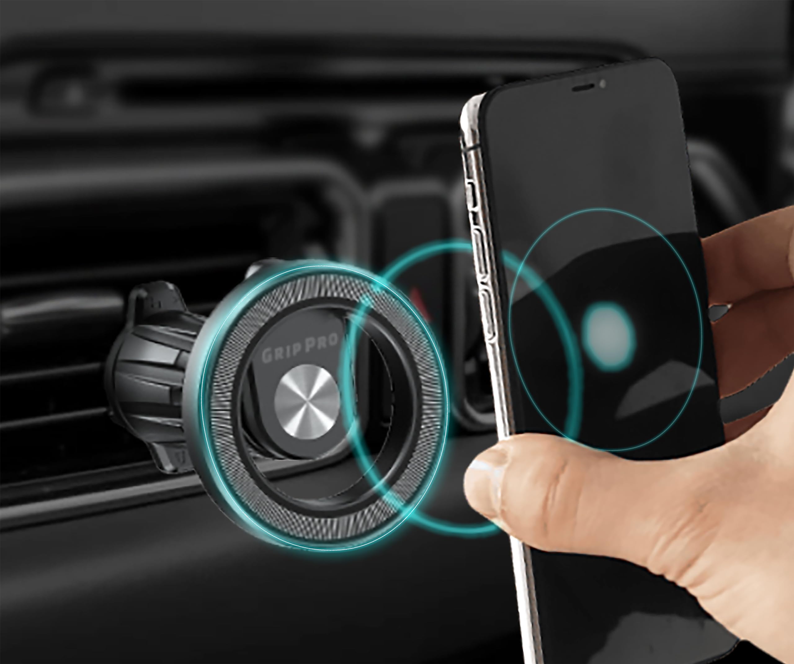 - GripPro Compatible with Magsafe Car Mount, Magnetic Phone Holders for Car AC Vent, Fit for iPhone 14 13 12 Pro Max Plus, Mag-Safe Case & All Other Phones