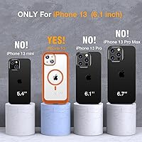 Vista 1075 de Miracase - Funda magnética para iPhone 13 Pro Max de 6.7 pulgadas (compatible con MagSafe), transparente, completo, protector de pantalla de vidrio