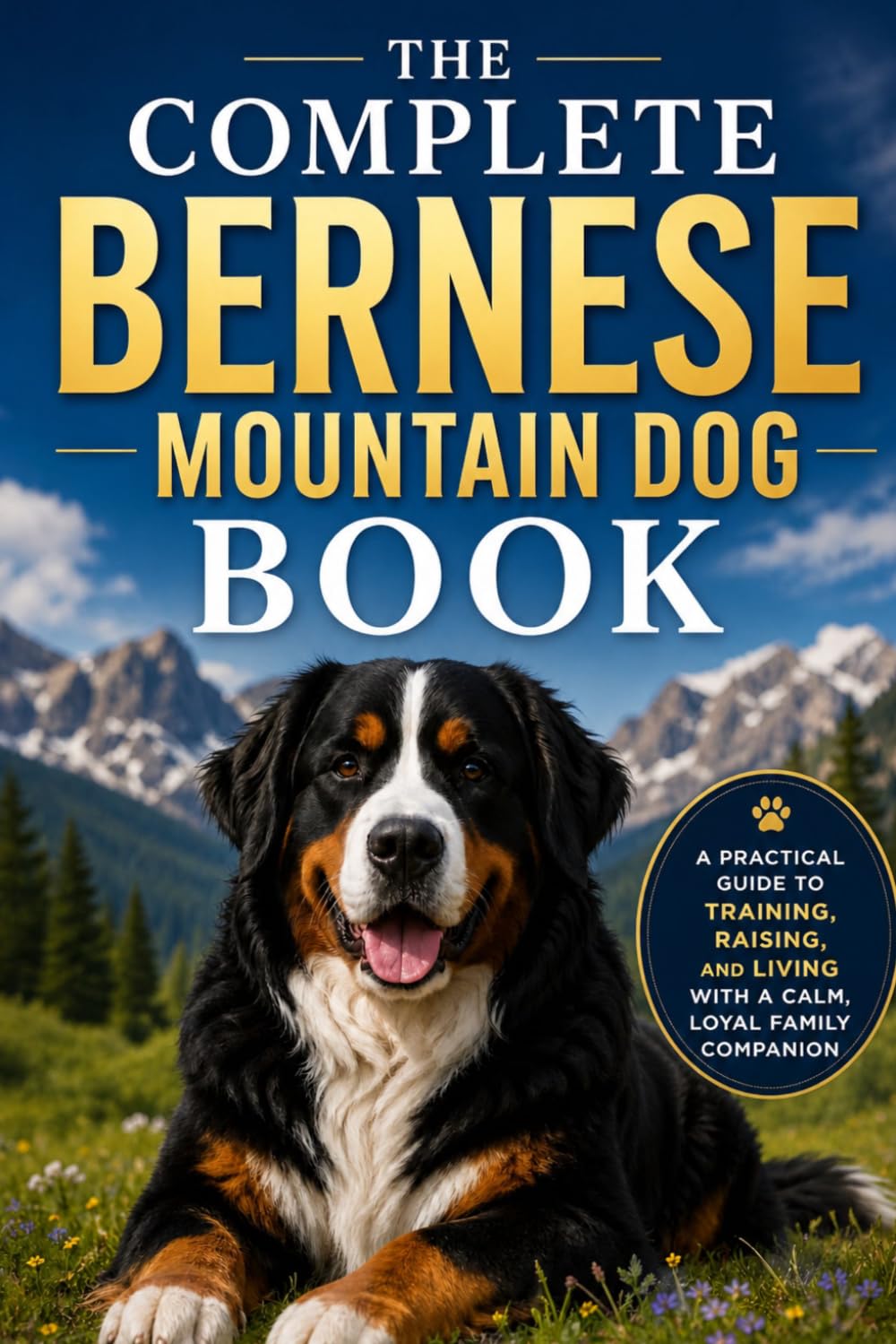 The Complete Bernese Mountain Dog Book: A Practical Guide to Training, Raising, and Living with a Calm, Loyal Family Companion
