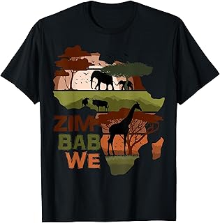 Zimbabwe Africa Sunset Continent Nature Wild Life T-Shirt
