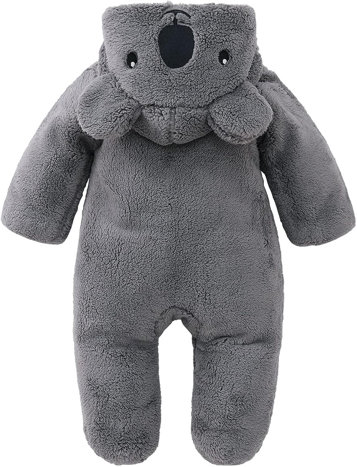 pureborn Unisex Baby Pramsuit Thick Winter Jumpsuit Warm Cotton Robe Snowsuit for Infant Boys Girls 0-24 Months: Clothing, Shoes & Jewelry