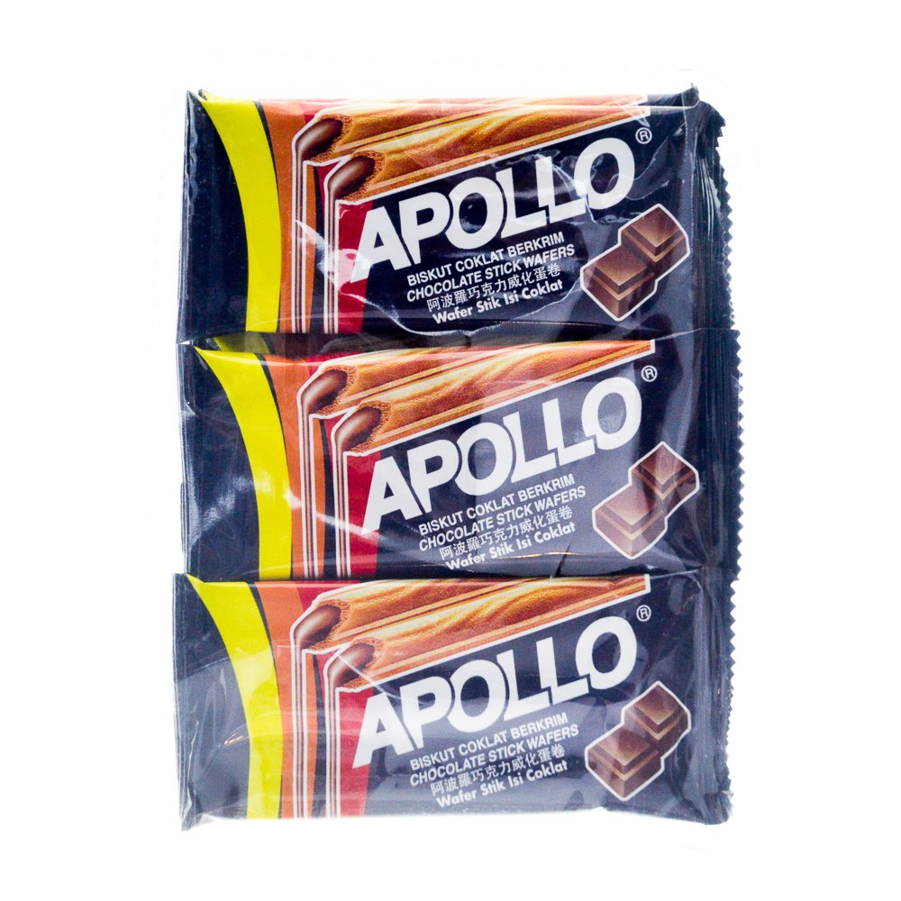 Amazon Com Apollo Chocolate Wafer Cream 11g Chocolate 12 Packs Grocery Gourmet Food