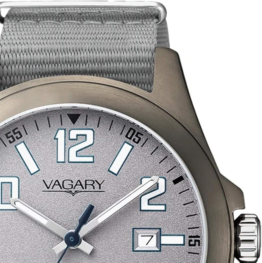 Vagary By Citizen Orologio Uomo IB7-805-60 - Quarzo, Cassa 41mm, Quadrante Grigio, Cinturino In Tessuto, 5 ATM