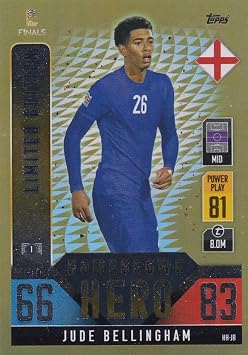 Match Attax 101 Jude Bellingham Homegrown Hero Limited Edition HH-JB Trading Card