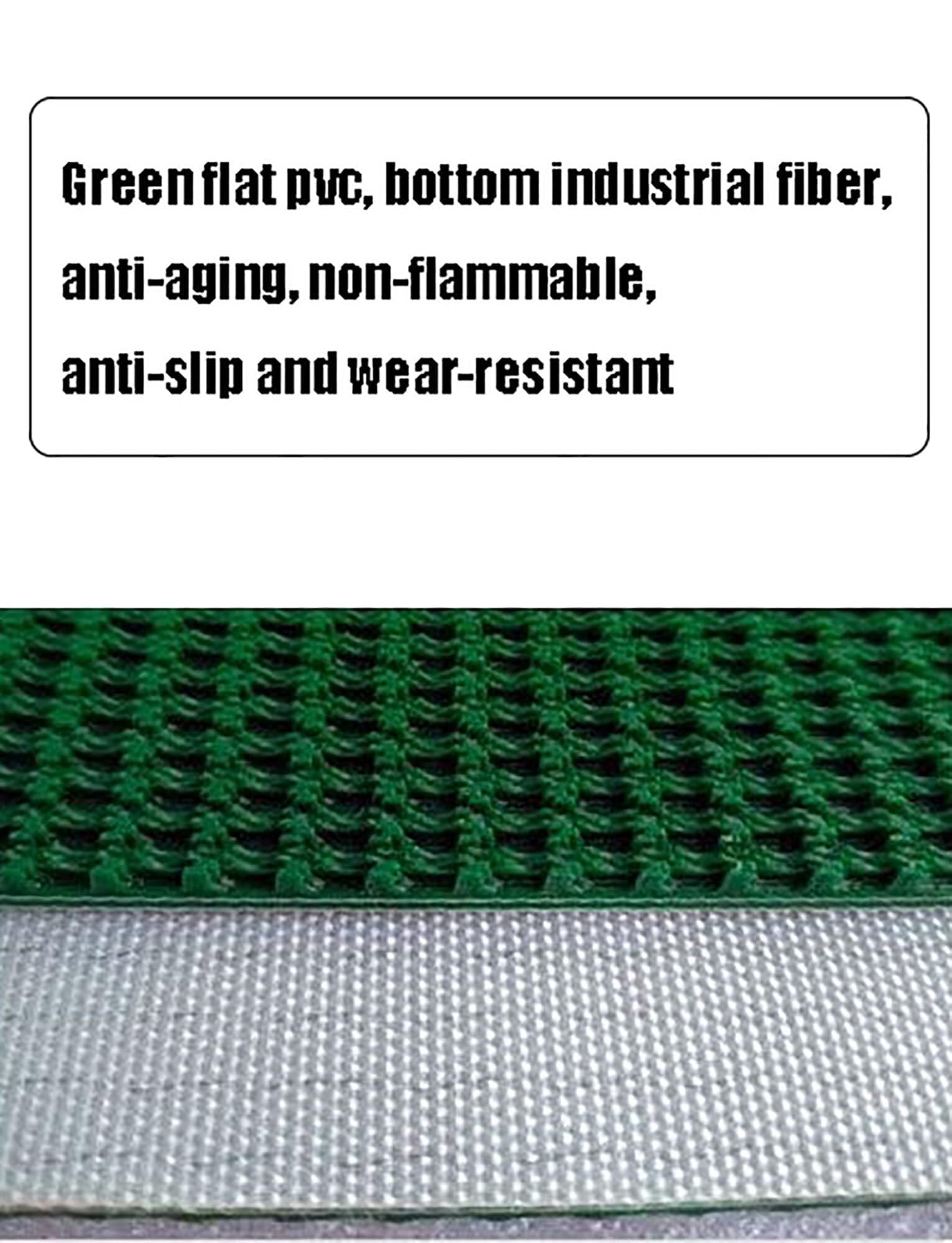 Nastro trasportatore in PVC ad alte prestazioni di ricambio per sistemi di pulegge a benna Ideale per fabbriche industriali Trasporto e materiali HandliApplicats