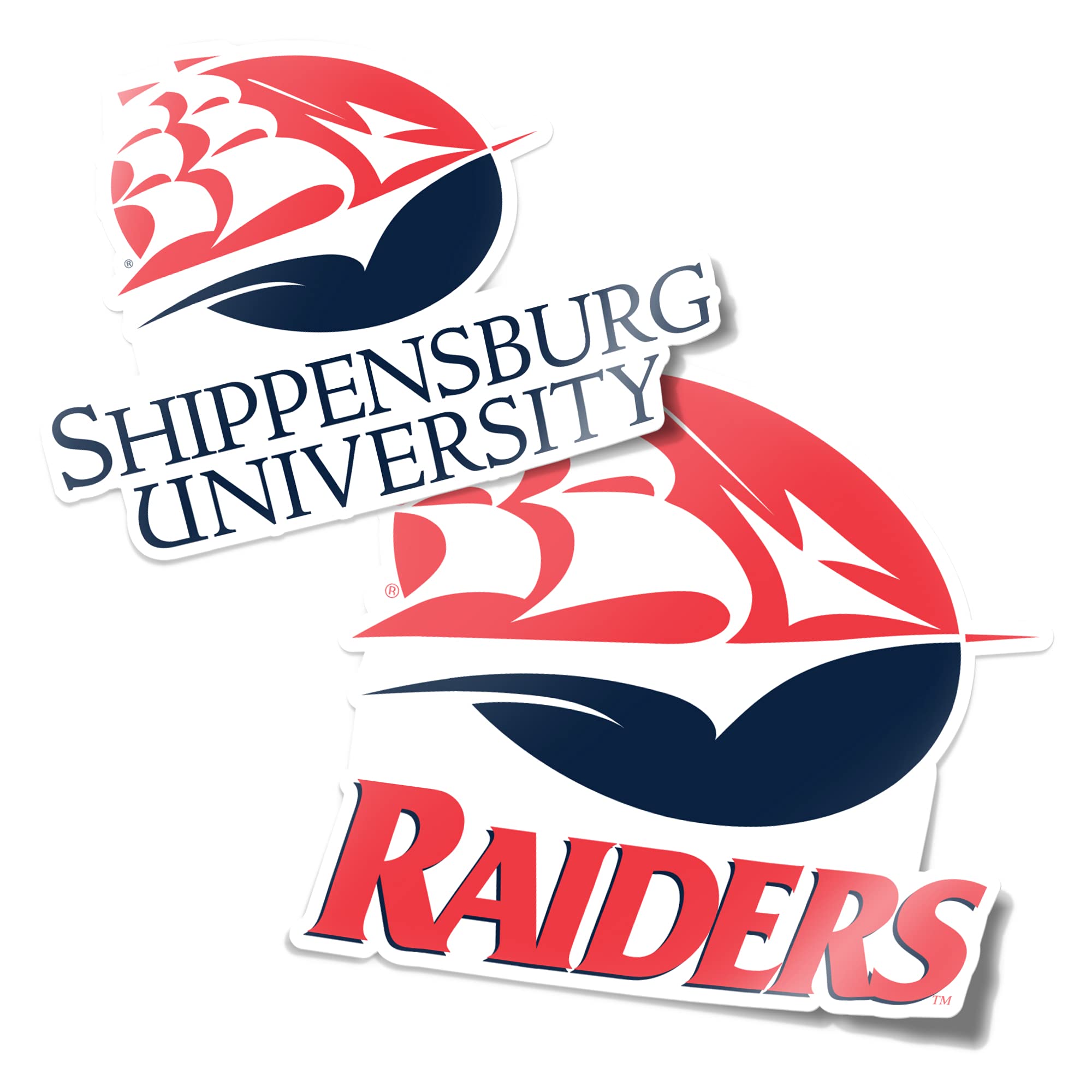 Autocollant Shippensburg NCAA en vinyle résistant à l'eau 10cm