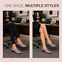 FAUSTO FST FJDWC-7049 PEACH-35 Women Peach Classic Formal Slip On Shoes | Platform Heel Shoe for Office Meeting Events | Easy Pull On Shoes with All Day Comfort (2 UK) gallery image