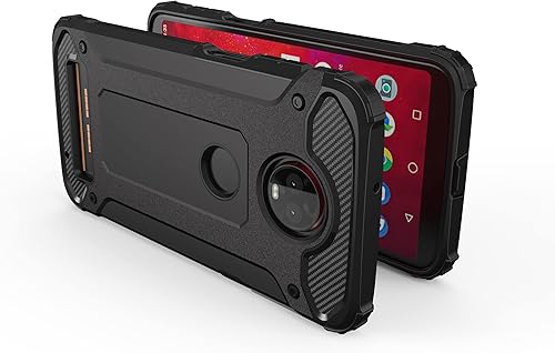 Miniatura 7 de Asuwish Funda protectora para Moto Z3  Z3 Play con protector de pantalla de vidrio templado y delgada y resistente híbrida de doble capa, accesorios