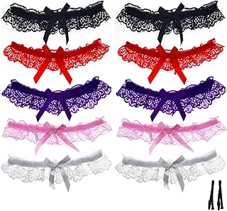 Liguero de encaje para boda, lazo floral, lazo de liga, cinturón de liga, anillo de pierna para mujeres y niñas