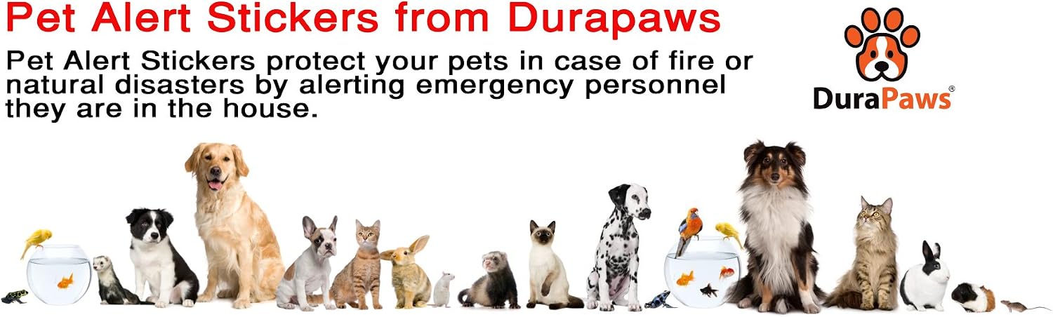Pet Alert Stickers – Save My Pets in Case of Emergency Stickers – Inside the Window Static Cling Window Decals 4 Pack – UV Resistant Removable, NO Adhesive - Bonus: Pet Alert Wallet Card image 5