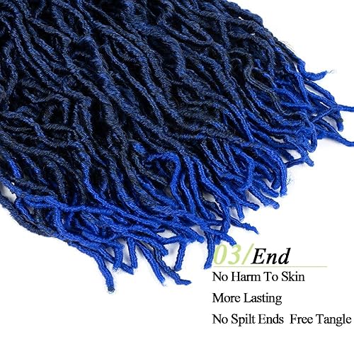 Vista 76 de Umylar Rastas de pelo sintético de ganchillo de 18 pulgadas, 7 paquetes de 7 paquetes de extensiones de cabello sintético de ganchillo para mujeres