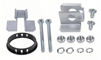 Padlock Hardware Kit, 15 Piece Set with O-Rings, Clips, Nuts, Bolts Suitable for Jobox