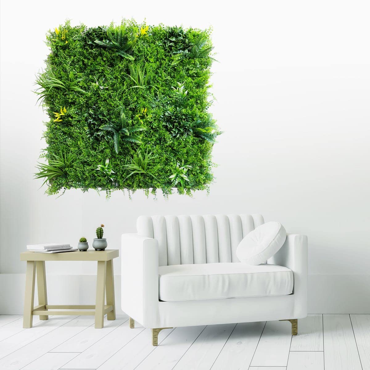 SYNTHAIETIK Mur Végétal Artificiel Fougère Dense Prix/m² Une Solution Tropicale pour Vos Espaces Intérieur et Extérieur