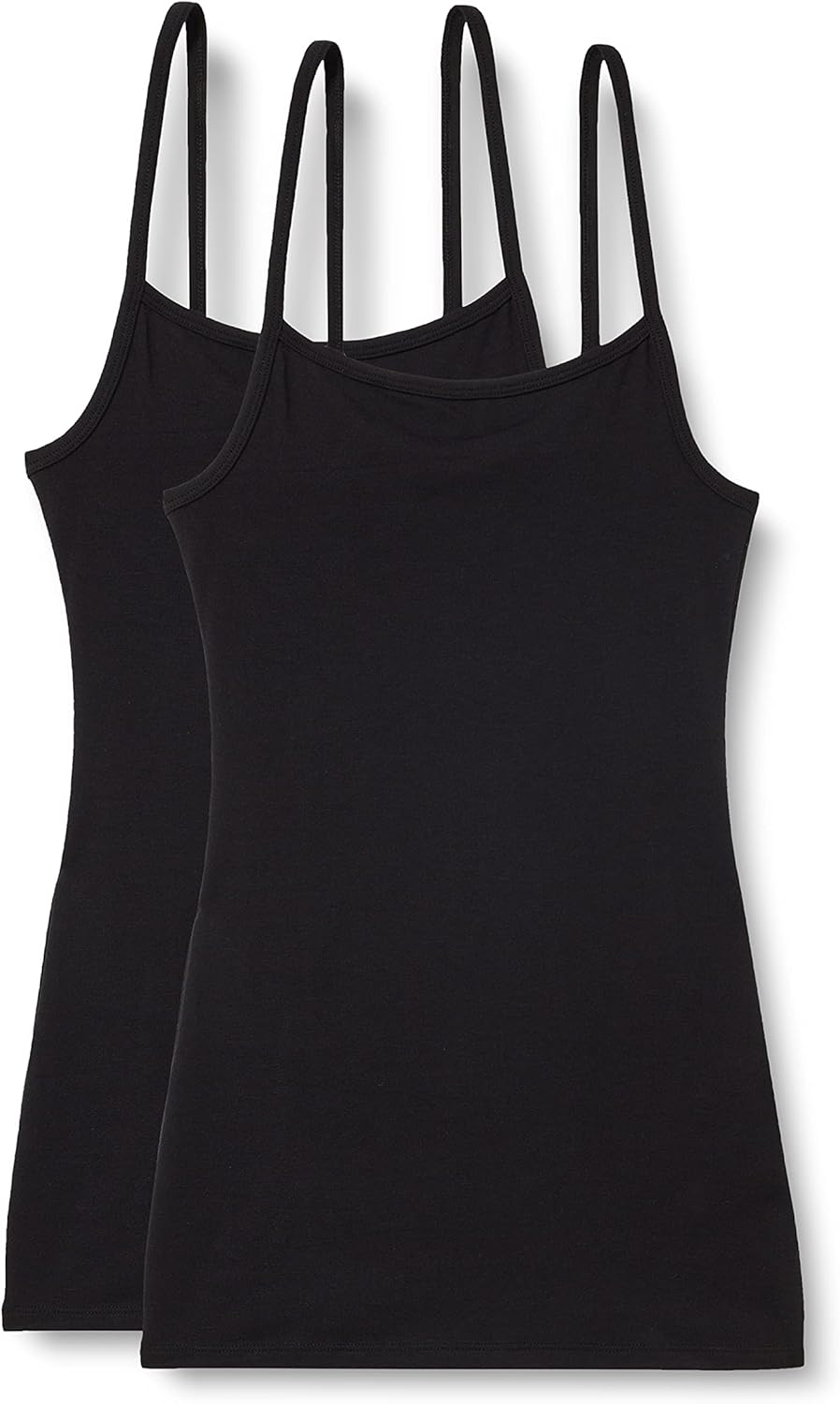 Iris & Lilly Women's Extra Warm Short Sleeve Thermal Top, 2 Pairs, Black, Medium