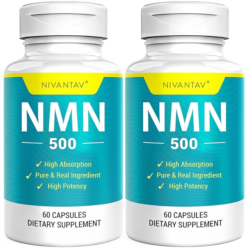 Nivantav Suplemento de NMN 500 mg, 120 cápsulas