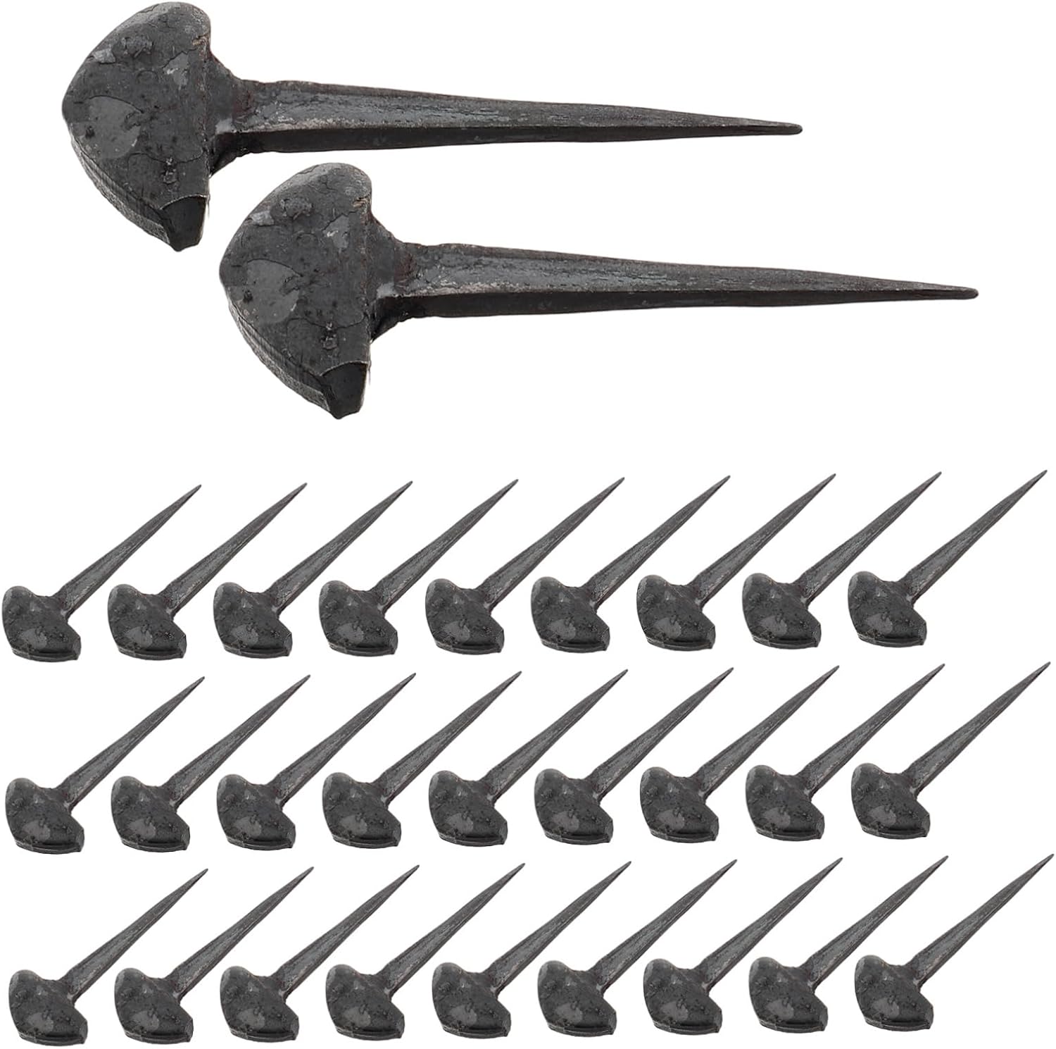 50pcs Equestrian Horseshoe Nails Iron Horseshoe Tools for Farriers Nail for Horse Training and Stable Equipment