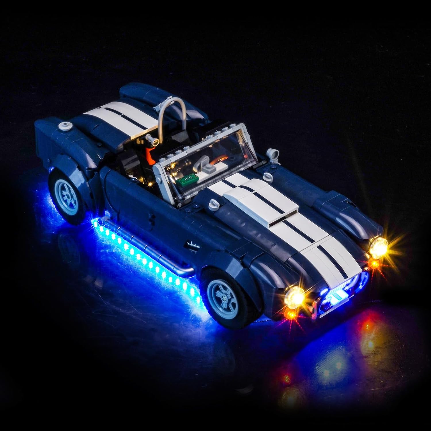 BrickBling LED Light Kit Compatible with Lego Shelby Cobra 427 S/C 10357 - Excluding Bricks (RC Version)