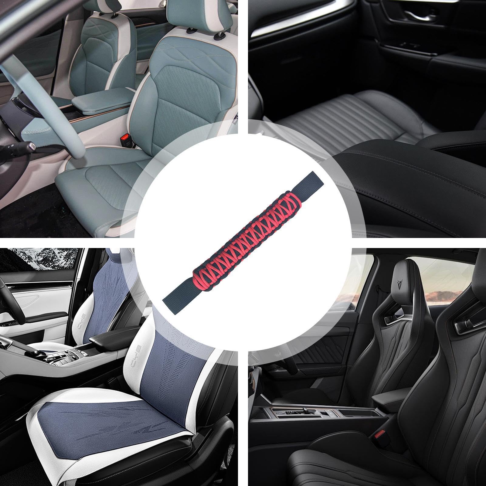 Maniglie In Paracord Per Auto - Impugnature Antiscivolo Per Poggiatesta, Ideali Per Fuoristrada E Pickup