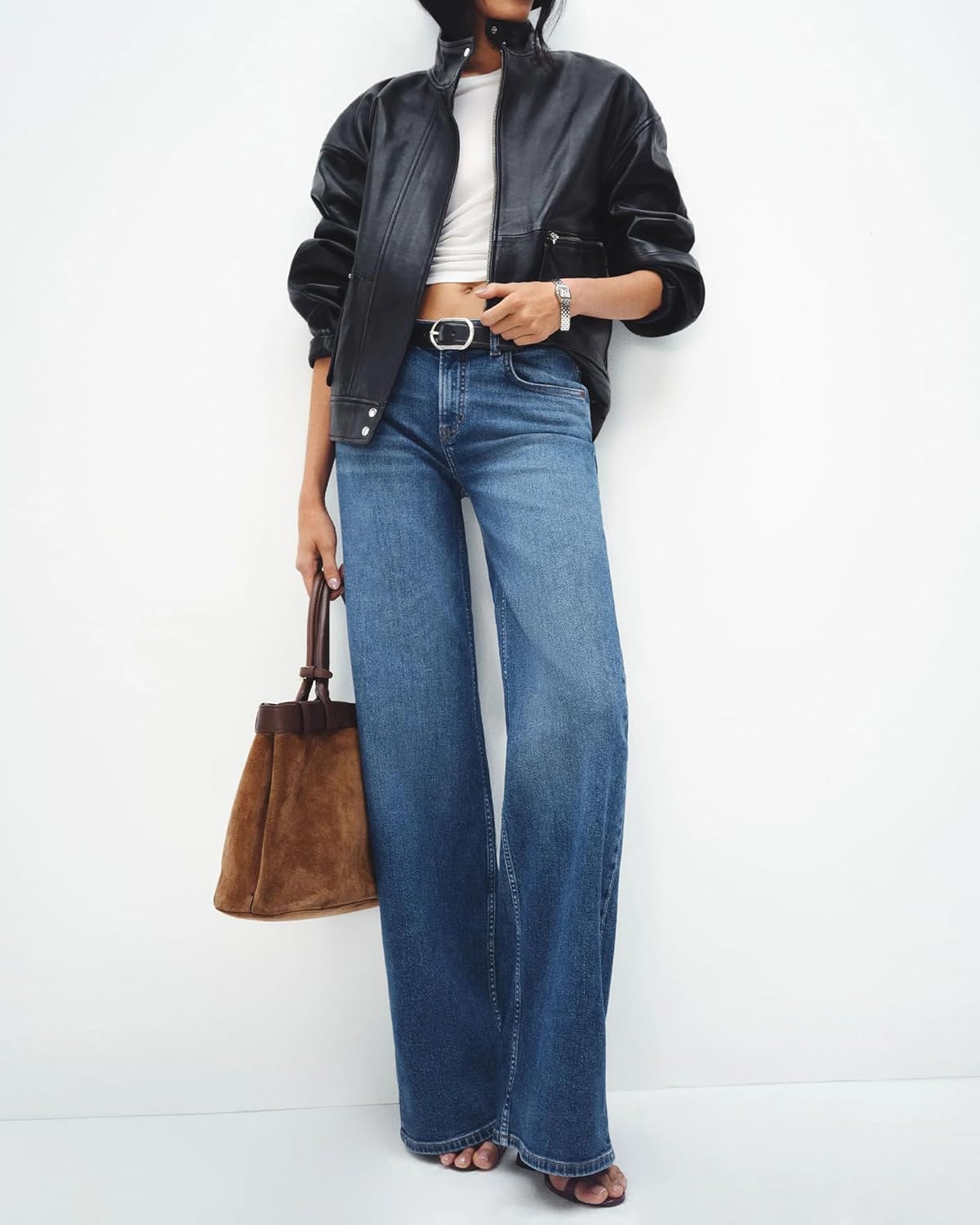 Women's Wide Leg High Waisted Jeans Stretchy Denim Pants Loose Fit Baggy Straight Leg for 2026 Trendy Outfits - Image 6