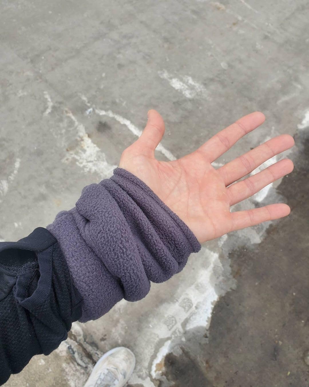 Convertible Running Mittens, Double Velour Polartec Fleece, Thumbless Design with Hand Warmer Pocket, Made in USA