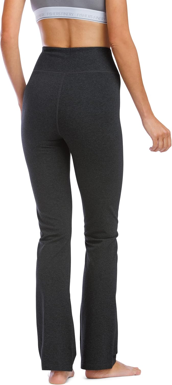 Fishers Finery Women's Ecofabric High Waisted Bootcut Yoga Pants, Comfy Athletic Leggings - Image 3