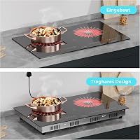 Hobsir hob Üvegkerámia Főzőlap 2 Égővel 3200W Beépíthető Asztalra Szerelhető - 60CM-602SGB1 3