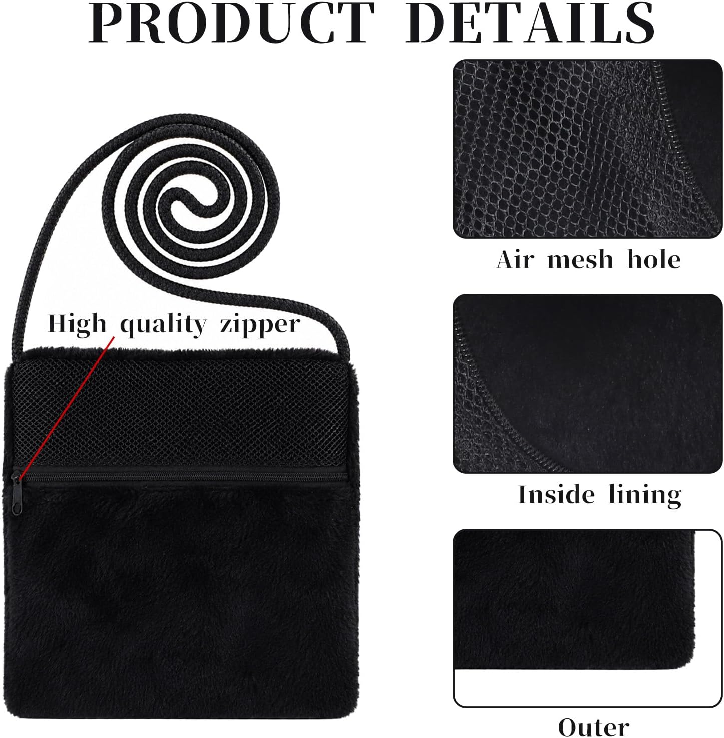 2 Pcs Sugar Glider Pouch Sugar Glider Bonding Pouch and 2 Hamster Leash Small Animal Economy Carrying Bonding Pouches Soft Hamster Bag Guinea Pig Carrier for Rat Reptile Other Small Pets