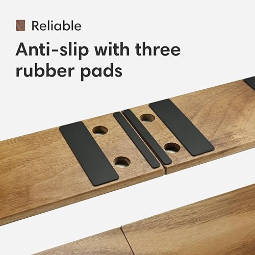 Miniatura 4 de Reposamuñecas de madera para NocFree Lite reposamuñecas de nogal para teclados divididos - Ergonómico, Tienda de campaña magnética, de madera